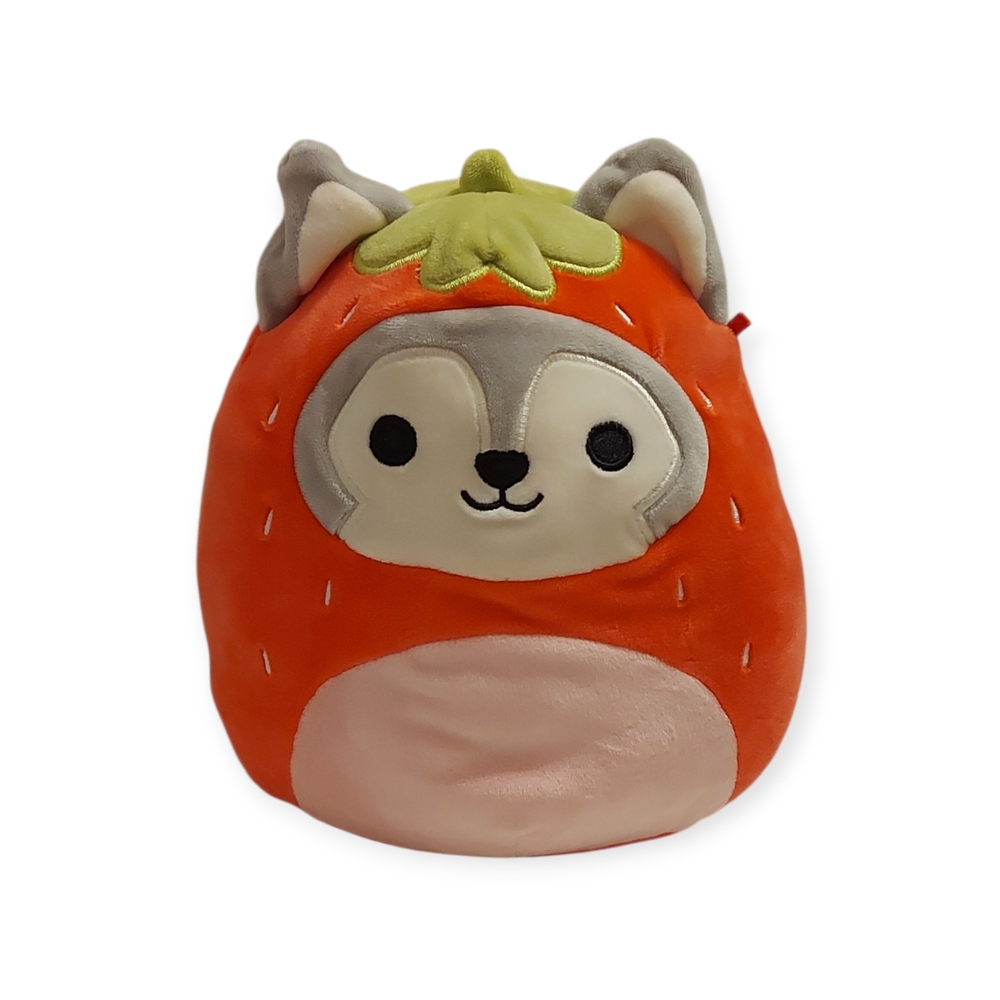9" Squishmallows- Ryan The Huskey In A Strawberry Suit